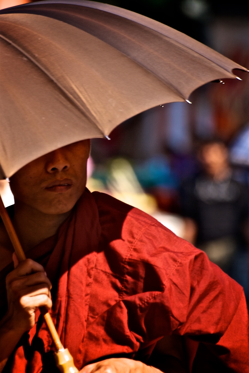 Monk with Umbrella | Jonny Finity