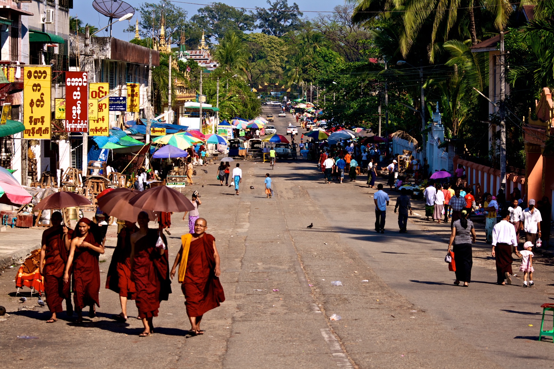 Monks on Streets of Yangon | Jonny Finity